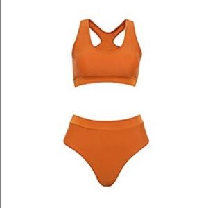 Orange Racerback Swim Suit 🍊